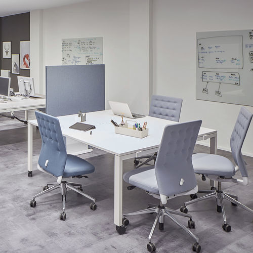 Современный стул для офиса - ID TRIM - vitra USA - для интерьера / из ткани / из кожи