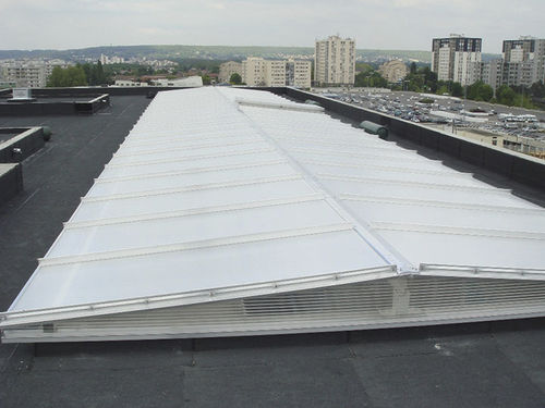 Панель из поликарбоната для кровли - Politram Concept 16 et 32 mm - PSD-Plastiques - с каркасом из алюминия