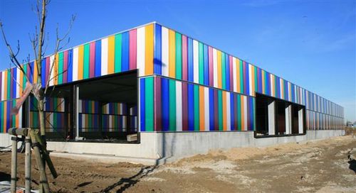 Панельная облицовка фасада - SYSTÈME EMBOÎTABLE - PSD-Plastiques - из поликарбоната / гладкая / гнездовая