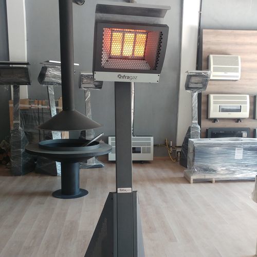 Самонесущий инфракрасный нагреватель для террасы - Mira Heating Co. Ltd. - газовый / керамический / со светодиодной подсветкой
