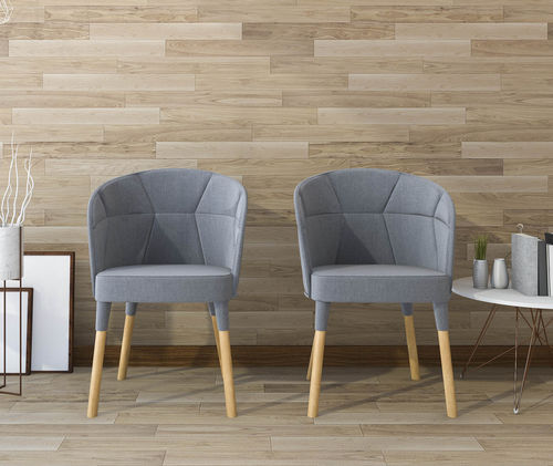 Современный cтул для ресторанов - 26003 Chaise Orphée - OVATION Paris - для интерьера / из ткани / с основанием из древесины
