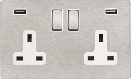 Розетка тока - SHEER CFX® - Hamilton Litestat - USB / двойная / настенная