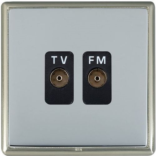 Розетка ТВ - LINEA-RONDO CFX® - Hamilton Litestat - SAT / радио / двойная