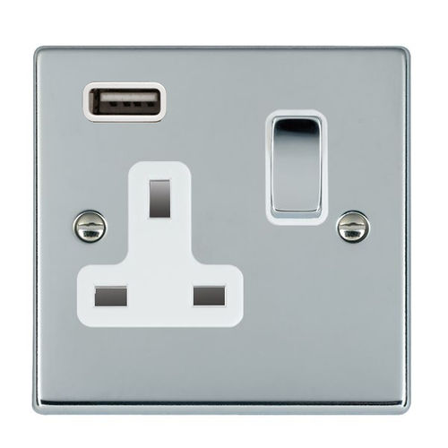 Розетка тока - HARTLAND - Hamilton Litestat - USB / двойная / настенная