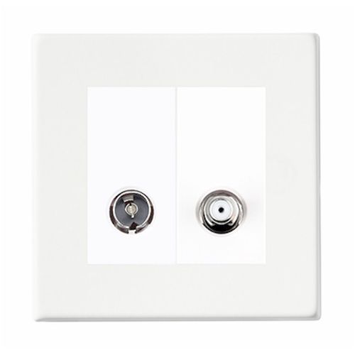 Розетка ТВ - HARTLAND CFX® COLOURS - Hamilton Litestat - радио / двойная / настенная