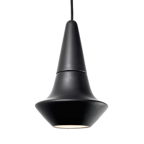 Подвесная лампа - SMALL LIGHT 1.0_matte black - neo - из керамики / минималистская / проводная