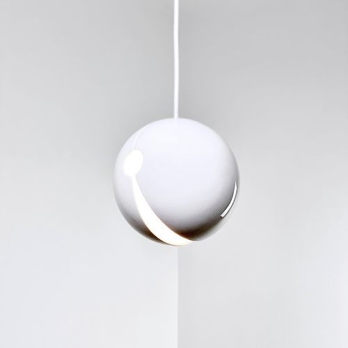 Подвесная лампа - POP_glossy white - neo - из керамики / современная / проводная