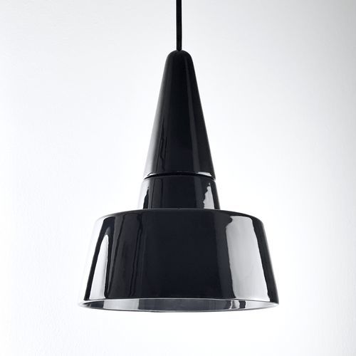 Подвесная лампа - SMALL LIGHT 2.0_glossy black - neo - из керамики / минималистский дизайн / проводная