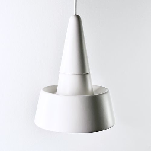 Подвесная лампа - SMALL LIGHT 2.0_glossy white - neo - из керамики / минималистский дизайн / проводная