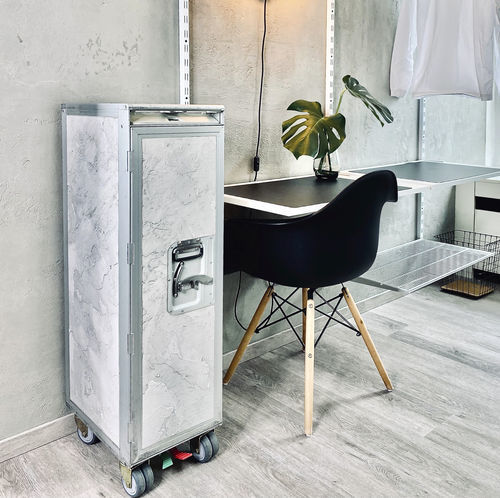 Тележка для хранения - UPCYCLED_concrete - neo - для профессионального использования / для офиса / из алюминия