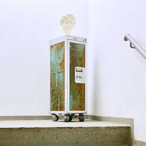 Тележка для хранения - UPCYCLED_rust - neo - для профессионального использования / для офиса / из алюминия