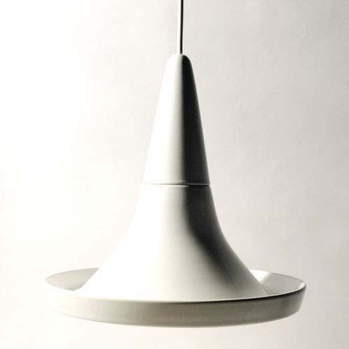 Подвесная лампа - SMALL LIGHT 4.0_glossy white - neo - из керамики / минималистский дизайн / проводная