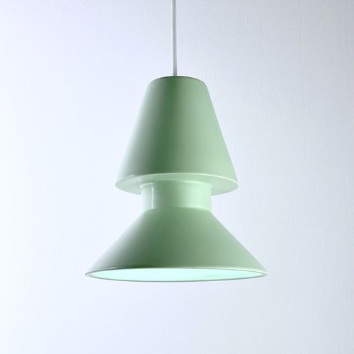 Подвесная лампа - TWIN 1.1_matte mint - neo - из керамики / минималистский дизайн / проводная