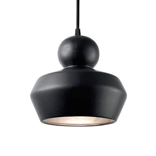 Подвесная лампа - LOVER 3.0_matte black - neo - из керамики / минималистский дизайн / проводная