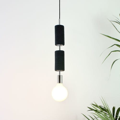 Подвесная лампа - SLICES_mosaic - neo - из металла / из ткани / из керамики
