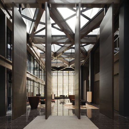 Мобильная перегородка - Atrium Amsterdam - FritsJurgens - деревянная / для профессионального использования / для офиса