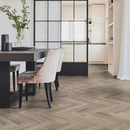 Слоистый пол из дуба - WOODSTOCK HERRINGBONE - Tarkett PROFESSIONAL - из ДВП / плавучий складной / имитация дерева