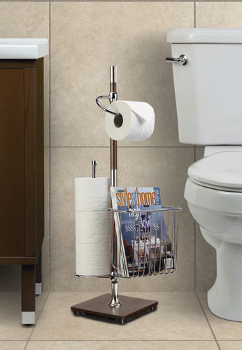 Напольный держатель для рулонов туалетной бумаги - RICHWOOD - Better Living Products - из нержавеющей стали / для бытового использования