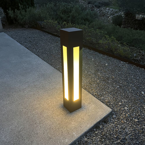 Столбик освещения для сада - BN 080 - aralia - LYX luminaires - для общественных мест / современный / из нержавеющей стали