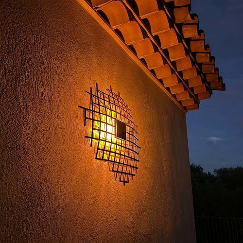 Современный настенный светильник - YXY - aralia - LYX luminaires - для наружного применения / из кортеновской стали / из стали