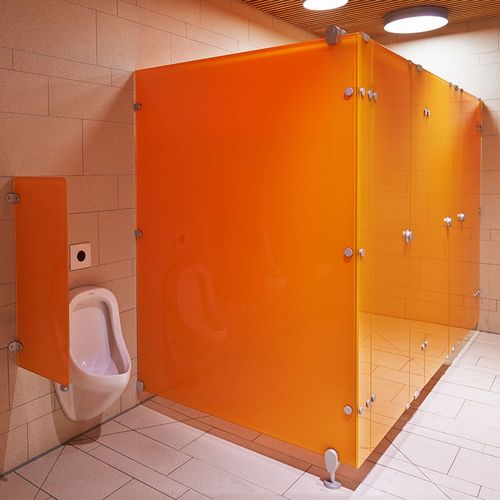 Сантехническая кабина из стекла - VITRUM II - Schaefer-Trennwandsysteme - из анодированного алюминия / из керамики / для туалета