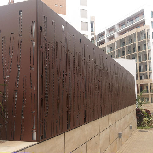 Забор с панелями - LUANDA - BPLAN - садовый / профессиональный / из металла