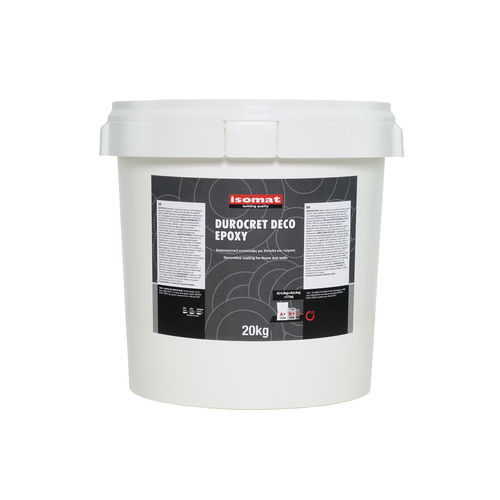 Декоративная штукатурка - DUROCRET-DECO EPOXY - ISOMAT S.A. - для интерьера / для наружного применения / для стены