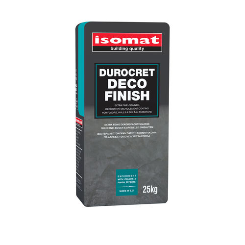 Декоративная штукатурка - DUROCRET-DECO FINISH - ISOMAT S.A. - для отделки / для интерьера / для наружного применения