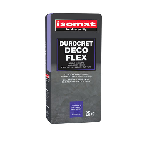 Декоративная штукатурка - DUROCRET-DECO FLEX - ISOMAT S.A. - для отделки / для интерьера / для наружного применения