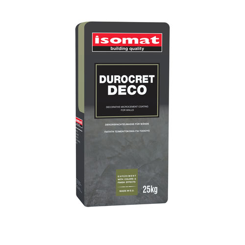 Декоративная штукатурка - DUROCRET-DECO - ISOMAT S.A. - для отделки / для интерьера / для наружного применения