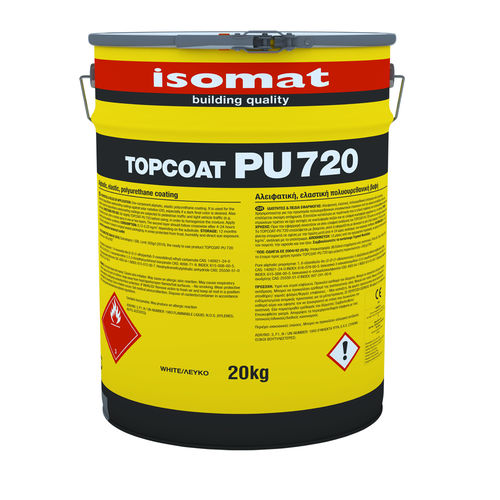 Защитная штукатурка - TOPCOAT-PU 720 - ISOMAT S.A. - для сглаживания / гидроизолирующая / для отделки