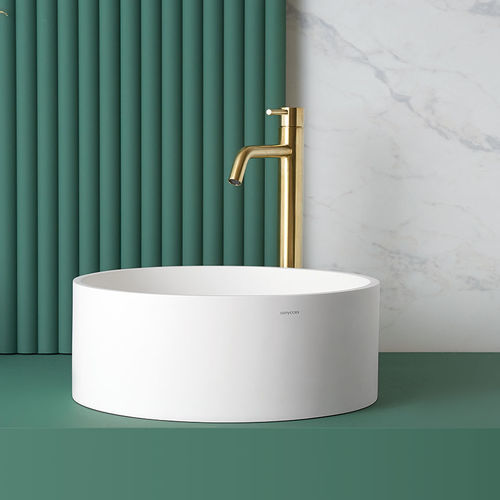 Настольная раковина - LUCENA - SANYCCES - из Solid Surface / персонализированная / круглая