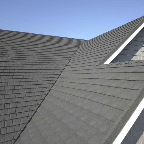 Скатная крыша - CF SHINGLE - TILCOR - из металла / имитация черепицы / огнестойкая