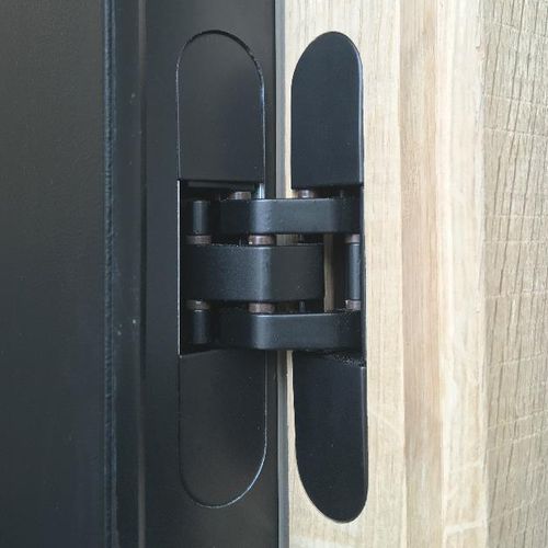 Шарнир для двери - XINNIX DOOR SYSTEMS - из алюминия / с двумя пластинками / черный