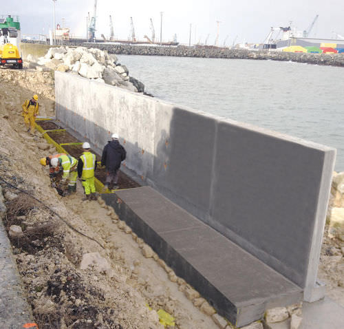 Подпорная стена из железобетона - LG BETON - модульная / сборная