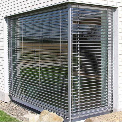 Солнцезащитное устройство из алюминия - BRISE SOLEIL ORIENTABLE Z90 - MARITON - из стали / для фасада / для окна