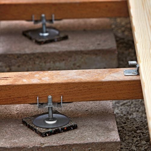 Конструкция для технического пола из гальванизированной стали - NIVODECK®/KLEBEPAD/PLANOFORM® - Braun Wuerfele - из полипропилена / самовыравнивающаяся / для террасы