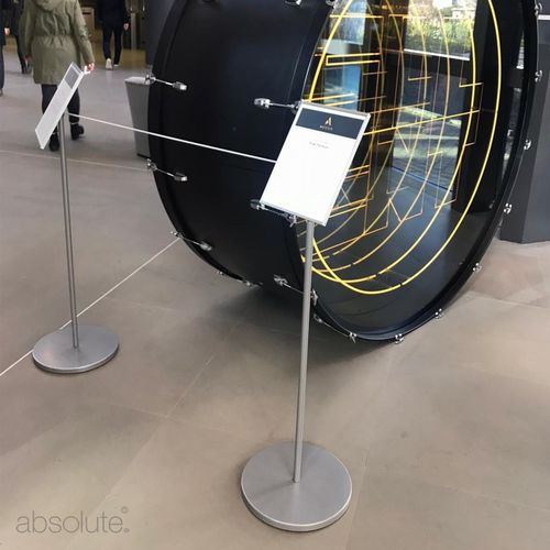 Информационное табло для интерьера - Absolute Museum & Gallery Products Ltd - цифровое / из нержавеющей стали