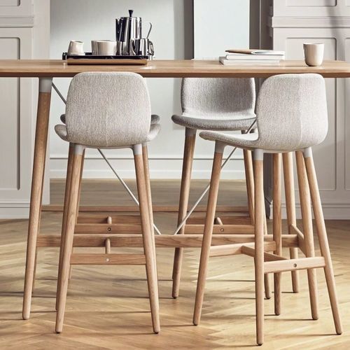 Современный барный стул - SEED - Steelcase - для интерьера / из металла / из дерева
