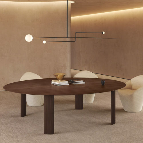 Стол для конференций минималистский дизайн - FUSTE - Steelcase - из ясеня / из дуба / с основанием из дуба