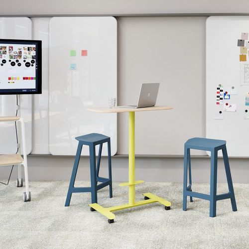Современный офисный табурет - FLEX PERCH - Steelcase - из переработанных материалов / с основанием из металла / 4 ножки