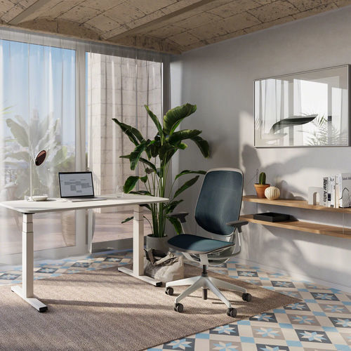 Современное кресло для офиса - KARMAN® - Steelcase EMEA - из ткани / регулируемое / эргономичное