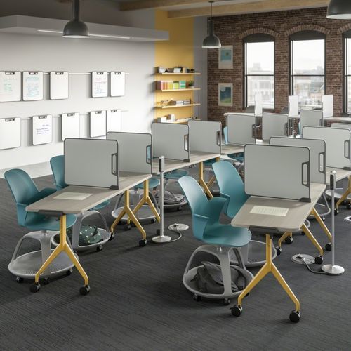 Современная парта - VERB - Steelcase - из пластика / из металла / из ДСП
