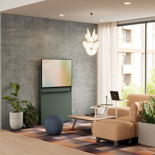 Современный настенный комплект для ТВ - OCULAR FRAME - Steelcase - из алюминия / из окрашенного металла / из ламината
