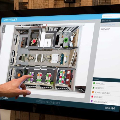 Программное обеспечение IoT - GOBRIGHT DESK BOOKING - Steelcase EMEA - синхронизации / для управления / измерения в метрах