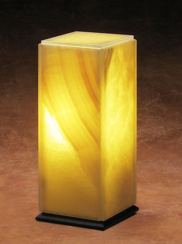 Настольная лампа - TRANSLUCENT MARBLE : TRANSLUCENT ONYX - BROCATELLE - из камня / современная / проводная