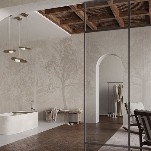 Современный обои - Birch - Inkiostro Bianco - из Tela® / из стекловолокна / виниловый
