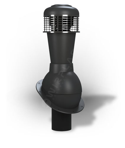 Скатный вентилятор для крыши - WIROVENT® NORMAL DN 110 : K43 - Wirplastexpo s.c. - из металла / для бытового использования