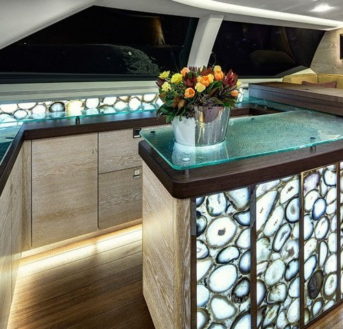 Холодильник с выдвижным ящиком - FITZROY YACHT - Frigonautica srl - для катера / встраиваемый / из дерева