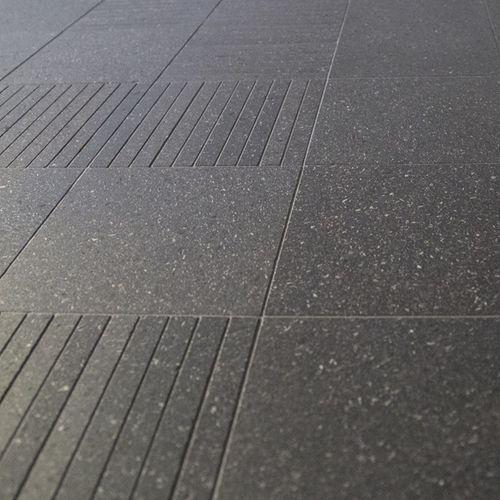 Плитка из вулканической лавы - ISO - Nero Sicilia - матовая / для интерьера / для наружного применения